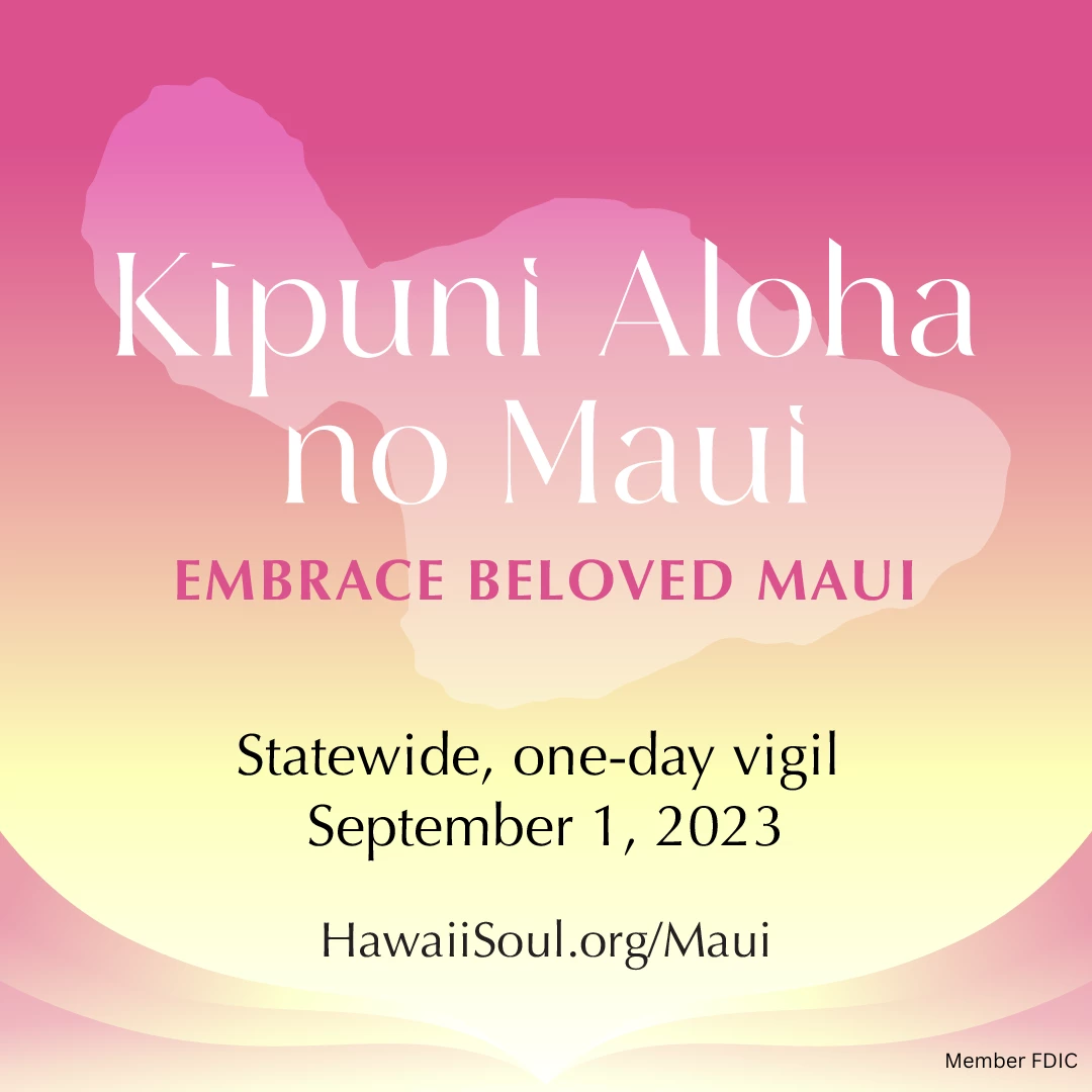 9月1日（日）マウイ島支援のための追悼会が対面・バーチャルで開催